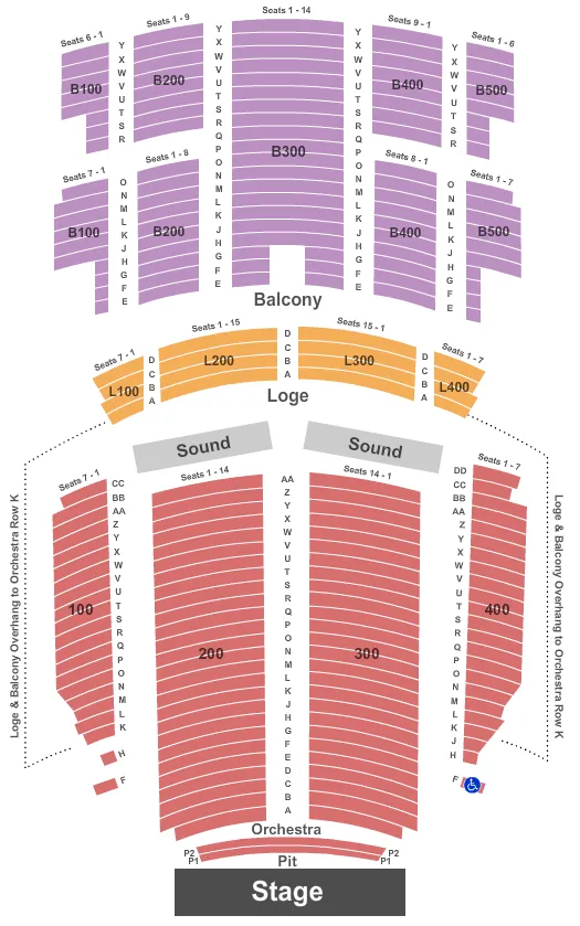ENDSTAGE PIT Seating Map Seating Chart