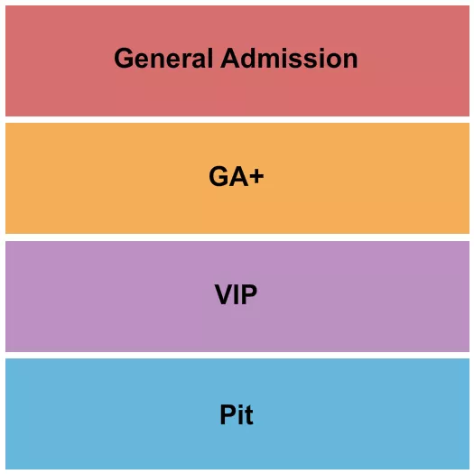 GA GA VIP PIT Seating Map Seating Chart