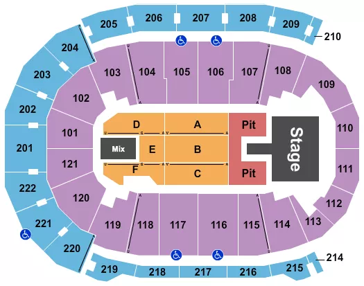 FORD CENTER IN THOMAS RHETT Seating Map Seating Chart