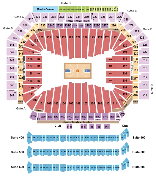 BASKETBALL FINAL FOUR Seating Map Seating Chart