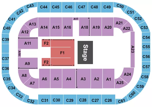 ENDSTAGE 3 Seating Map Seating Chart