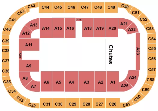 RODEO Seating Map Seating Chart