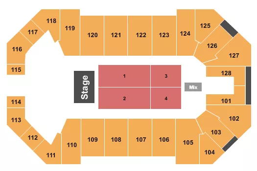ENDSTAGE 3 Seating Map Seating Chart