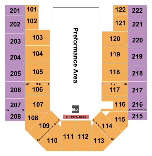 BULLFIGHTING Seating Map Seating Chart