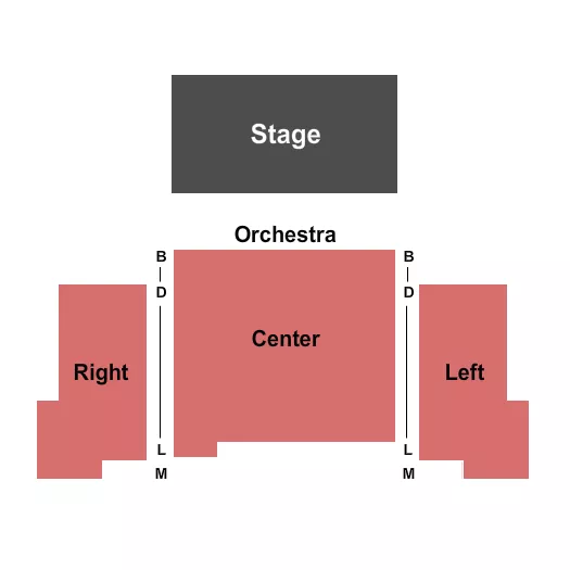 END STAGE Seating Map Seating Chart