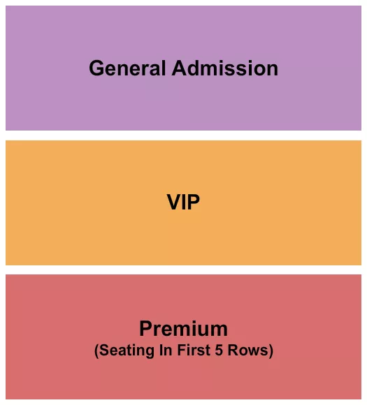 GA PREMIUM VIP Seating Map Seating Chart