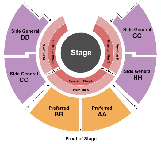 CIRCUS VAZQUEZ Seating Map Seating Chart