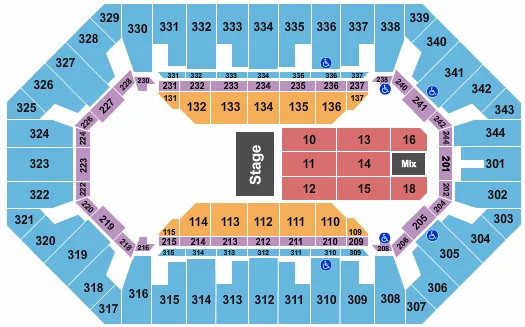 ENDSTAGE HALF HOUSE Seating Map Seating Chart