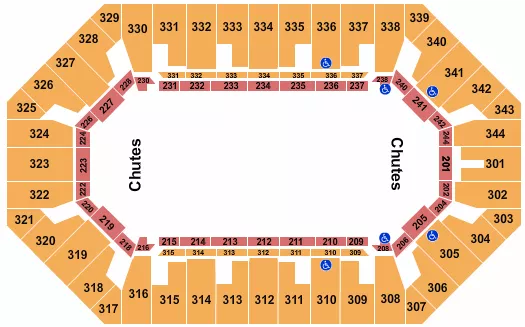 RODEO Seating Map Seating Chart