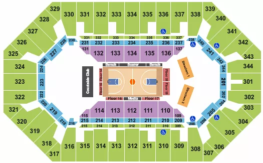 BASKETBALL 2 Seating Map Seating Chart