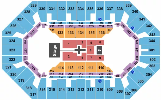 TOBYMAC Seating Map Seating Chart
