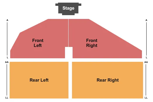ENDSTAGE 2 Seating Map Seating Chart
