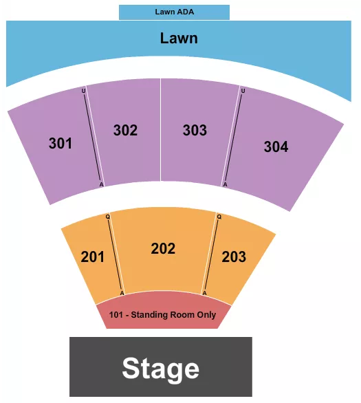 ENDSTAGE GA FLOOR Seating Map Seating Chart