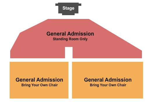 GA STANDING GA CHAIR Seating Map Seating Chart