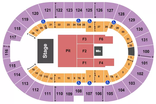 ENDSTAGE GA PIT Seating Map Seating Chart