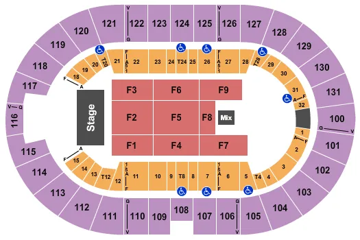 ROYAL COMEDY Seating Map Seating Chart