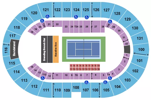 TENNIS 2 Seating Map Seating Chart