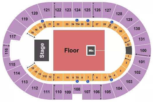 YELLOWCARD Seating Map Seating Chart