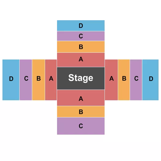 ENDSTAGE CROSS Seating Map Seating Chart