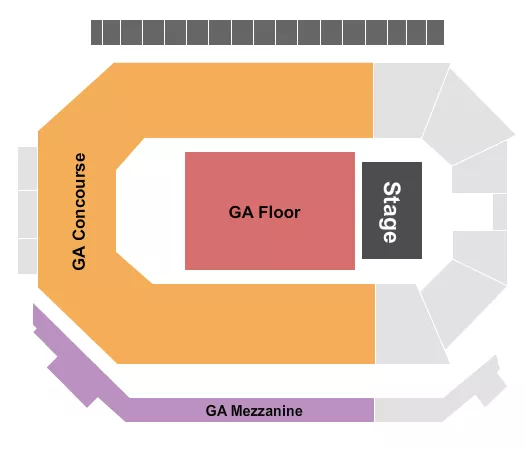 GA FLOOR GA CONCOURSE Seating Map Seating Chart