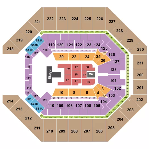 MAVERICK CITY MUSIC Seating Map Seating Chart