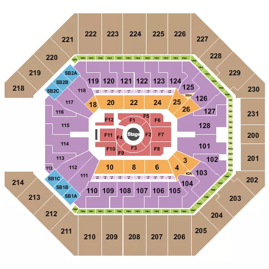 NATE BARGATZE Seating Map Seating Chart