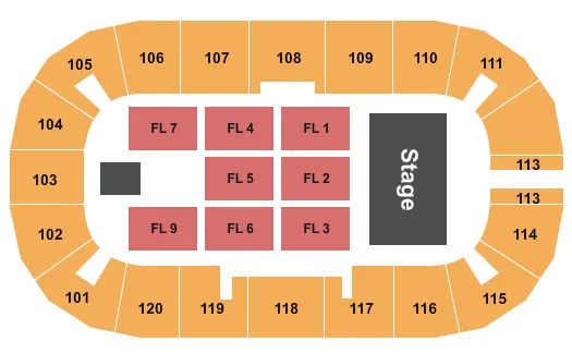 ENDSTAGE 2 Seating Map Seating Chart