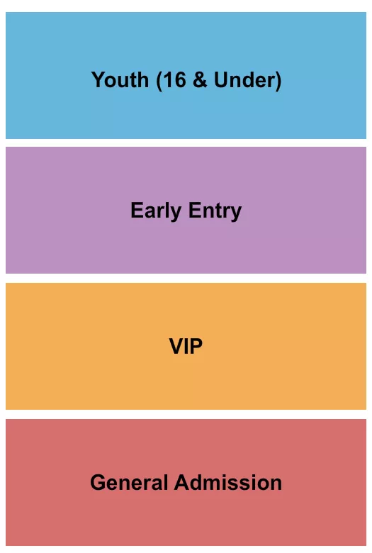 GA EARLY VIP Seating Map Seating Chart
