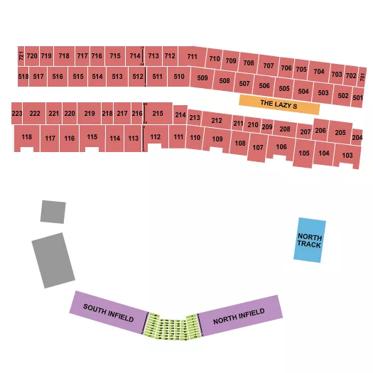 GMC STADIUM CALGARY MONSTER JAM Seating Map Seating Chart