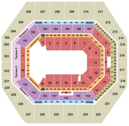 PBR 2 Seating Map Seating Chart