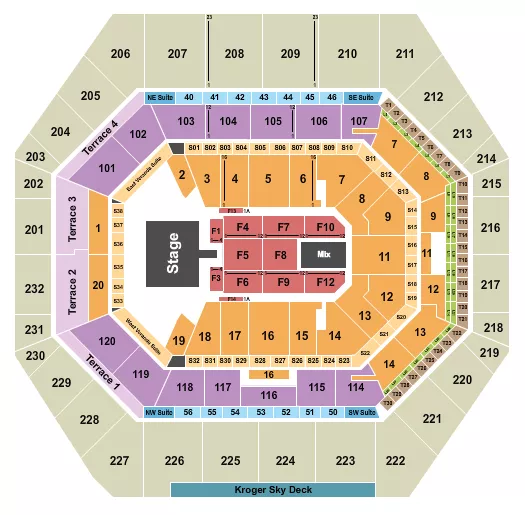 SMASHING PUMPKINS Seating Map Seating Chart