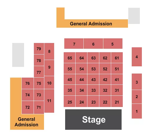 ENDSTAGE TABLES Seating Map Seating Chart
