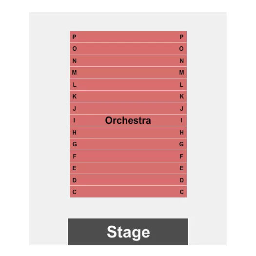 ENDSTAGE Seating Map Seating Chart