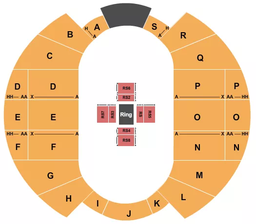 BOXING Seating Map Seating Chart