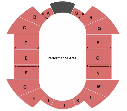 PERFORMANCE AREA Seating Map Seating Chart
