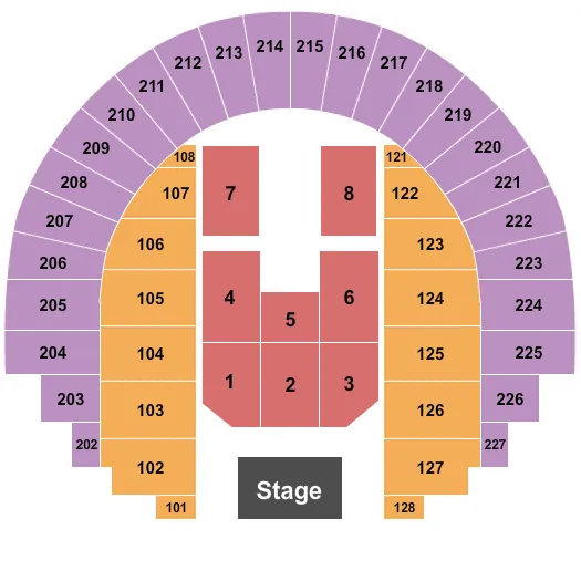 ENDSTAGE 2 Seating Map Seating Chart