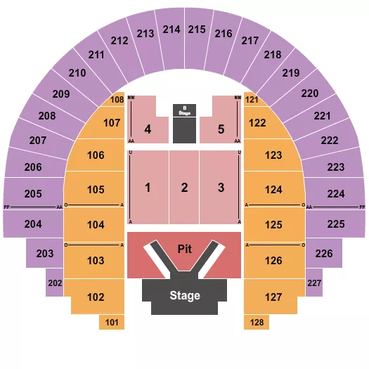 ENDSTAGE 3 Seating Map Seating Chart