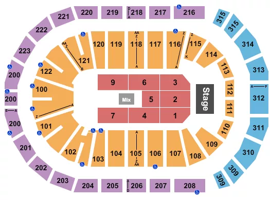 ENDSTAGE 10 Seating Map Seating Chart