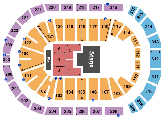 OMAR COURTZ Seating Map Seating Chart