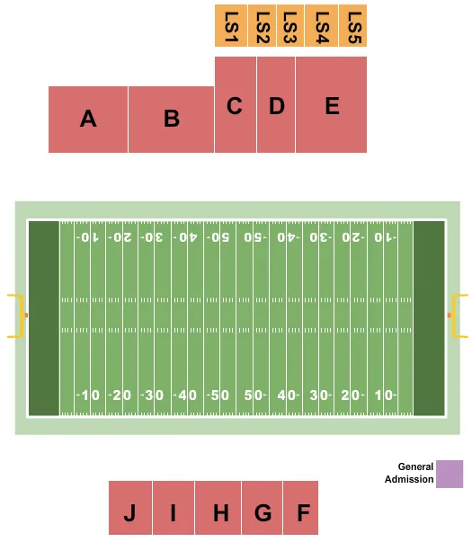 FOOTBALL Seating Map Seating Chart