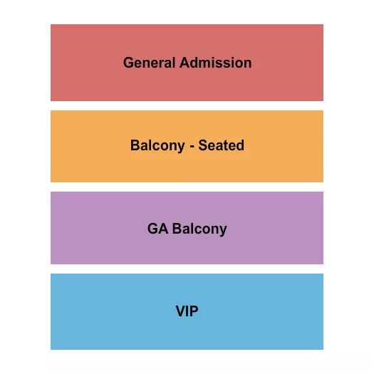 THE FORGE JOLIET GA BALCONY GA BLC VIP Seating Map Seating Chart