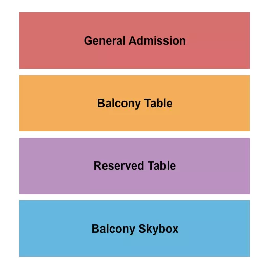 GA BALCONY RSV SKYBOX Seating Map Seating Chart