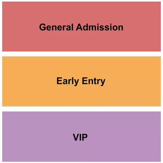 GA EARLY ENTRY VIP Seating Map Seating Chart
