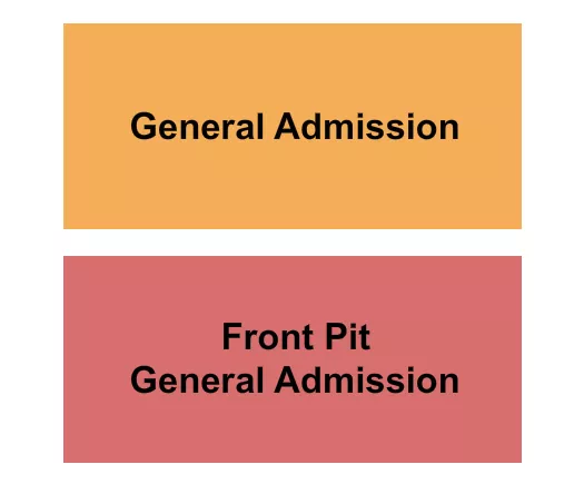 GA FRONT PIT Seating Map Seating Chart