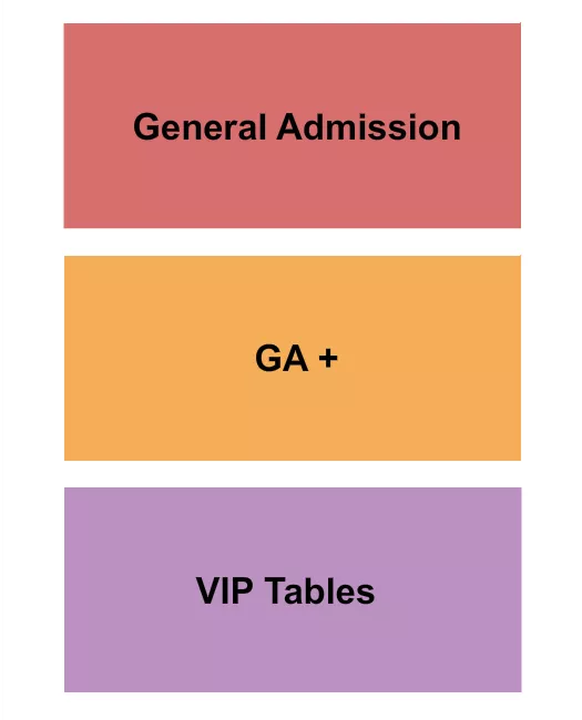 GA GA VIP Seating Map Seating Chart
