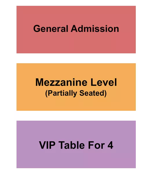 GA MEZZ TABLE Seating Map Seating Chart