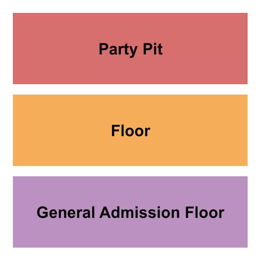 GA PARTY PIT FLOOR Seating Map Seating Chart