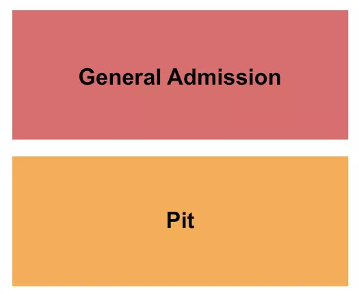 THE BLUE ROOM GA GA PIT Seating Map Seating Chart