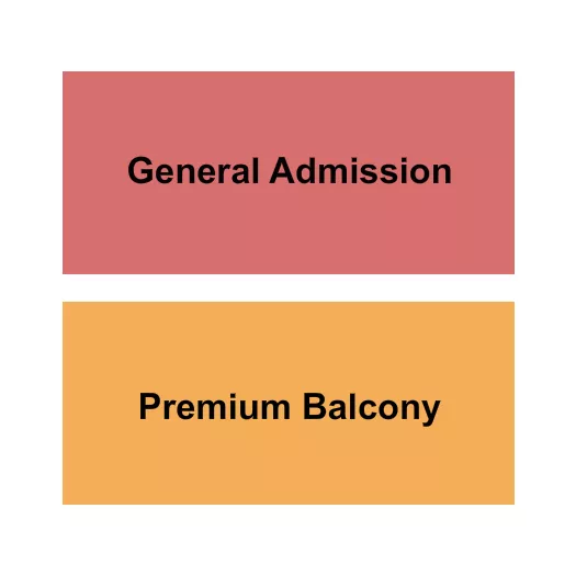 THE ADMIRAL OMAHA GA PREM BALCONY Seating Map Seating Chart
