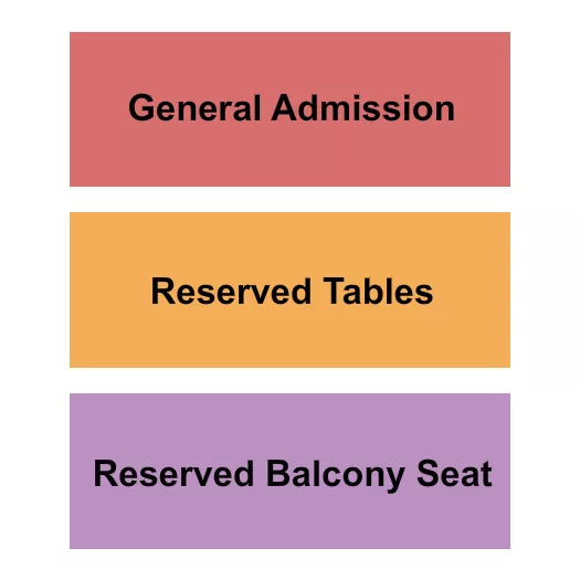 POPS NIGHTCLUB AND CONCERT VENUE GA RESERVED TABLE Seating Map Seating Chart